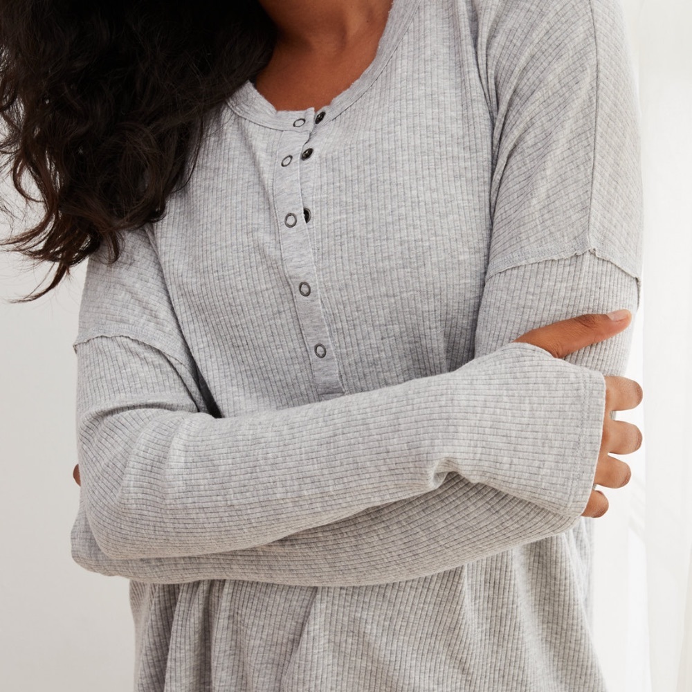 Aerie real soft Henley medium